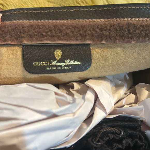 Gucci Ophidia Cherry Clutch-EUC Velcro Closure Added D Rings & Unbranded Strap - Picture 8 of 15